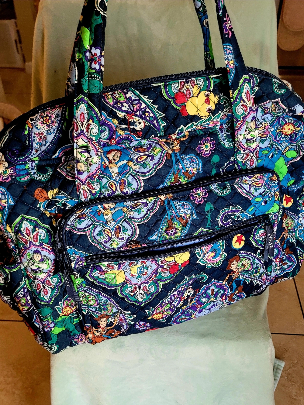 PERFECT CONDITION Large Vintage Disney Pixar Toy StoryWeekender Travel Bag.NWOT